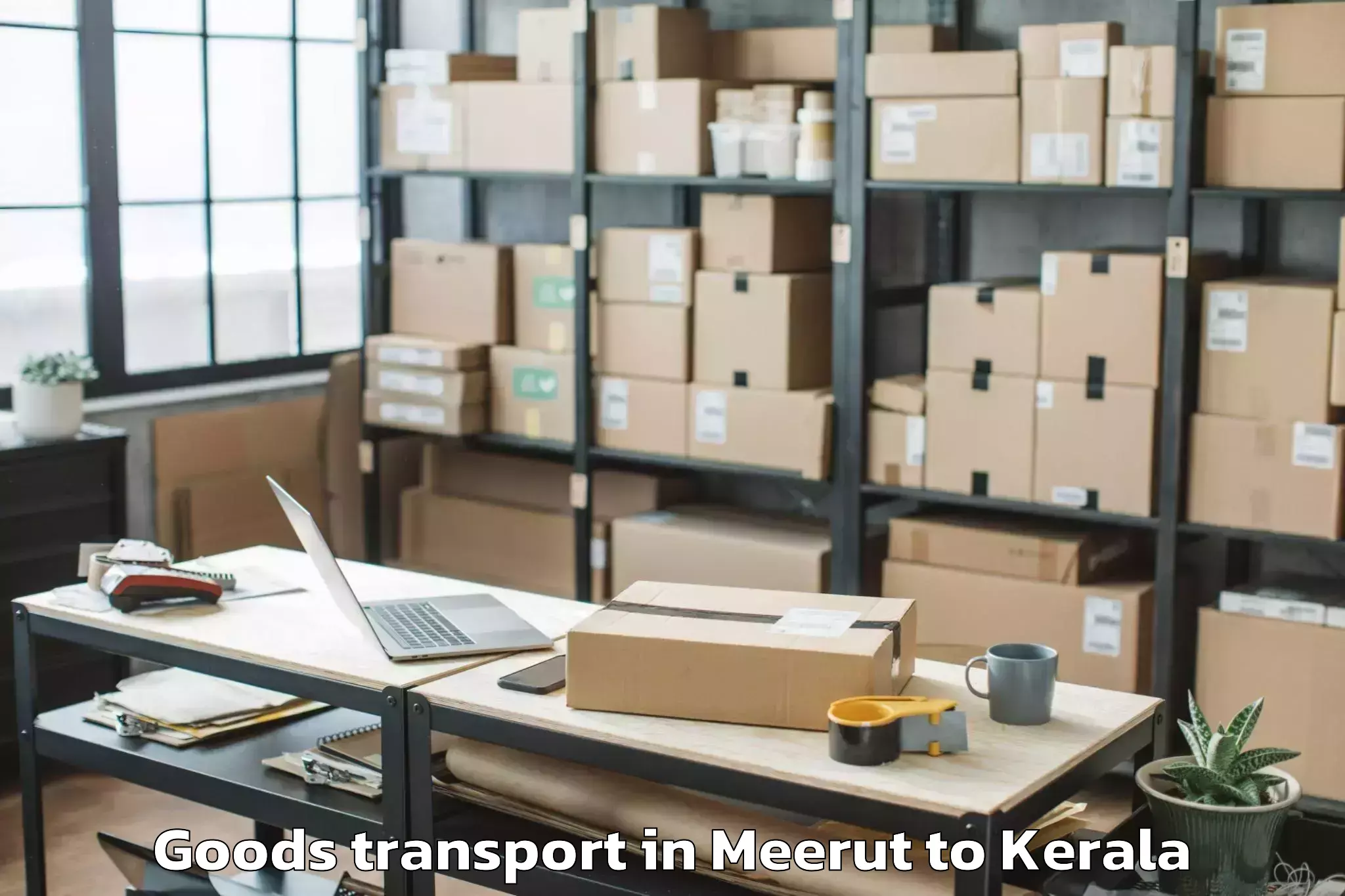 Affordable Meerut to Y Mall Thriprayar Goods Transport